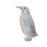 Decoris Polyester Penguin with Glitter 28cm - Blue/White,